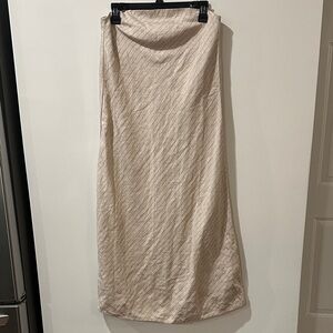 Banana Republic Strapless Cream Dress